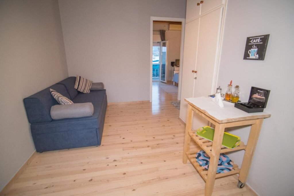 Living room with sofa bed